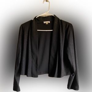 Calvin Klein Sparkle 3/4 sleeve open cardigan